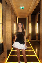 Velvet Black Mini Dress